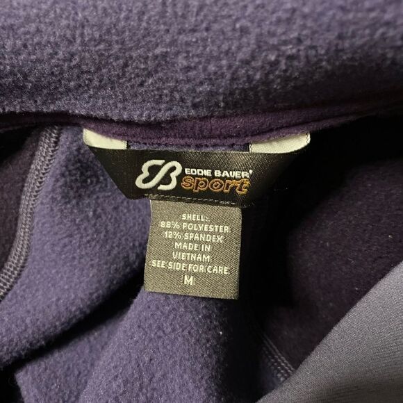 Eddie Bauer Long Sleeve  Athletic Pullover (Medium) Purple - Picture 3 of 9